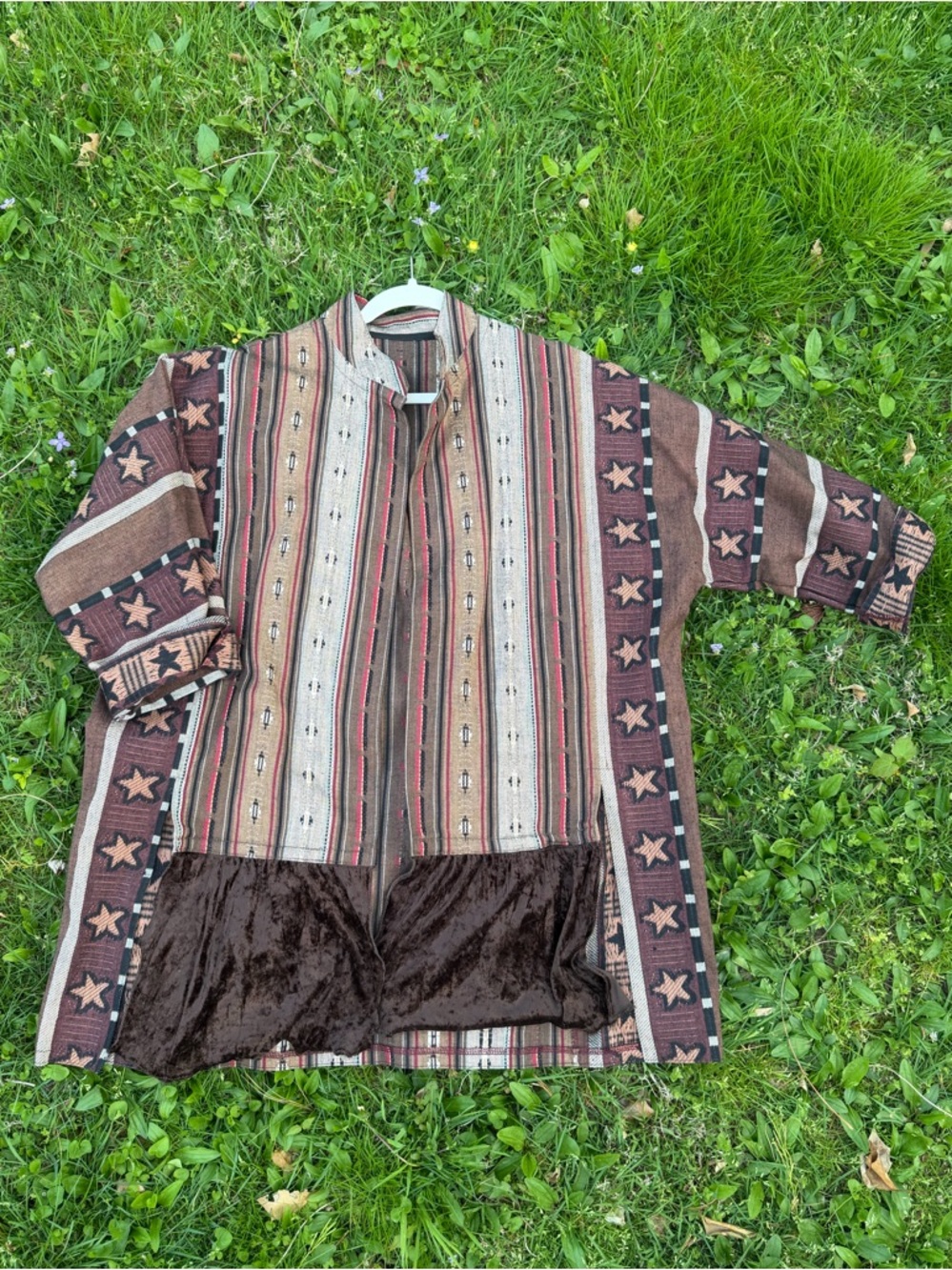 Vintage Handmade Southwestern Textile Jacket - Picture 2 of 7